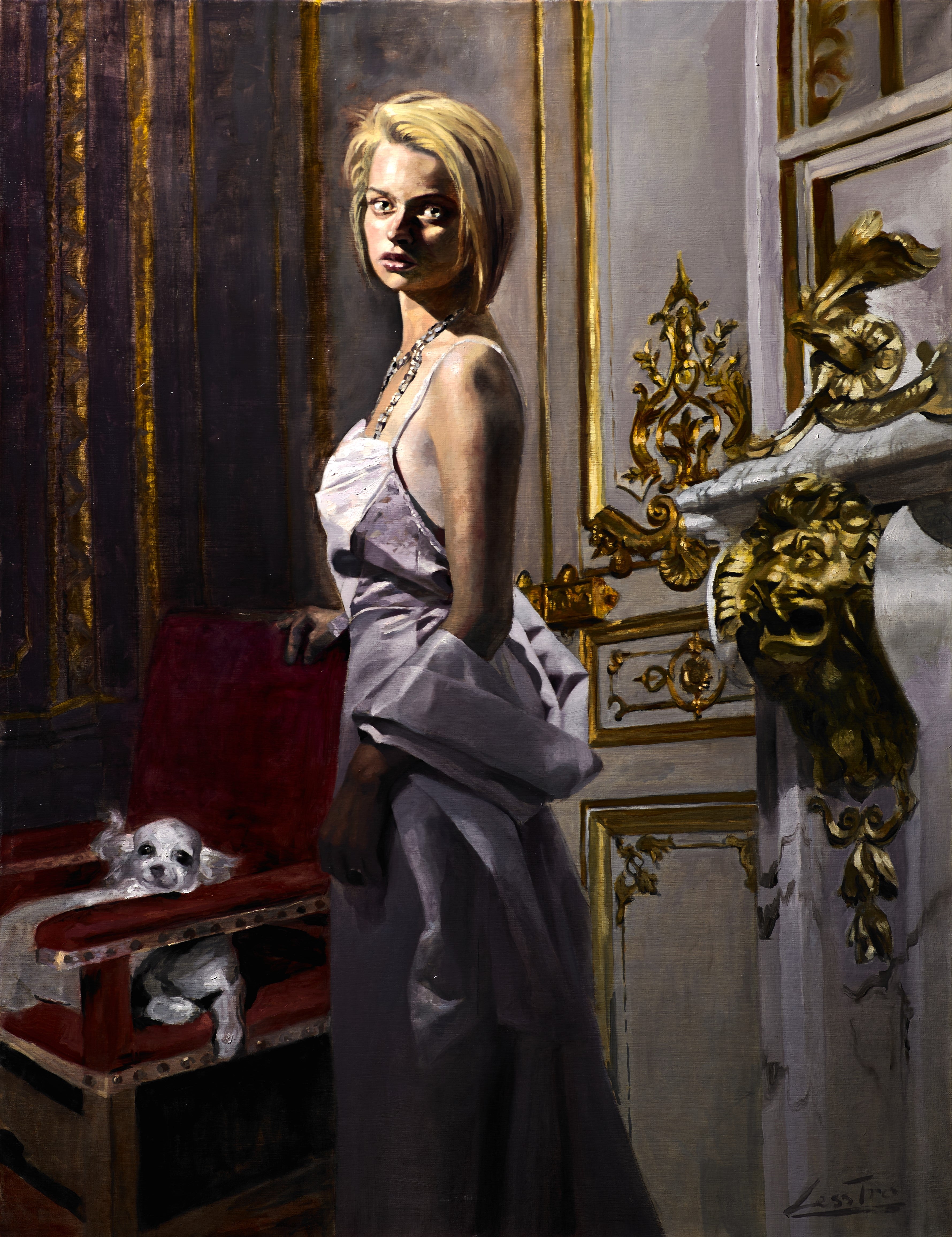 Dominique with Dog